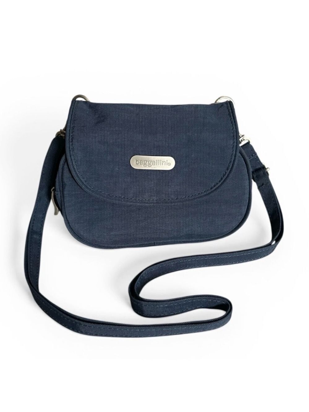 Baggallini Mini Blue Nylon Convertible Crossbody or Belt Bag